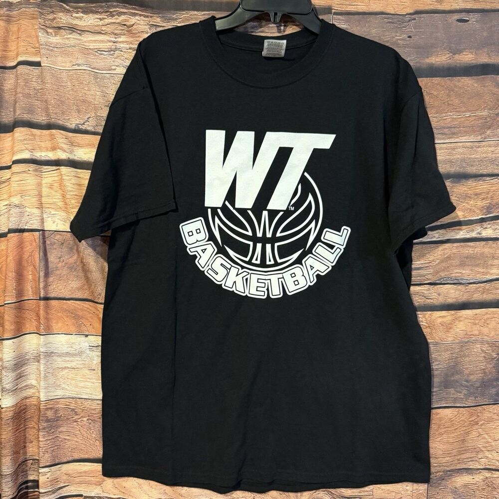 Vintage WTAMU West Texas AM University Basketball Shirt XL Jerzees Ford Buffaloe